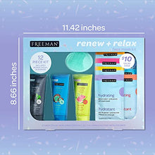 Load image into Gallery viewer, Freeman Limited Edition Renew & Relax Mask Kit, 12 Piece Holiday Gift Set