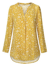 Load image into Gallery viewer, Blouses For Women Plus Size Timeson Casual Shirts Junior Professional Work Clothes Floral Print Wrap Tunics Dress Business V Neck High Low Flowy Tops For Leggings Spring Summer Flower Chiffon Top XX-L