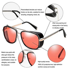 Load image into Gallery viewer, Tony Stark Sunglasses -Vintage Square Metal Frame Sunglasses for Men Women Classic Downey IRON MAN TONY Stark