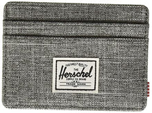 Load image into Gallery viewer, Herschel mens Charlie Rfid Card Case Wallet, Raven Crosshatch, One Size US