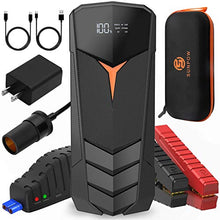 Load image into Gallery viewer, Car Jump Starter, SUNPOW 2000A Peak 20000mAh Lithium Jump Starter Pack(Up to All Gas and 8.5L Diesel),12V Battery Booster for Cars, Trucks, SUV, Portable Power Pack with LCD Screen & LED Light