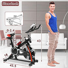 Load image into Gallery viewer, Exercise Bike Recumbent Cycle Bike Trainer Indoor Cycling Bike Stationary with LCD Display and Bottle Holder Static Spin Exercise & Fitness Equipment for Home Office Cardio Workout Bike Training