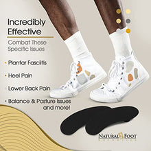 Load image into Gallery viewer, Natural Foot Orthotics Slim Stabilizer for Low to Flat Arches – Arch Support Shoe Insoles/Inserts for Plantar Fasciitis Relief | Good for Feet, Legs, Back, Heel & Joint Pain | Made in USA