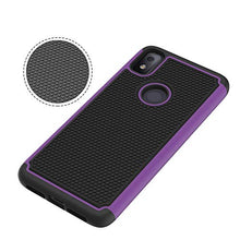 Load image into Gallery viewer, Sucnakp T-Mobile Revvl 4 Case TCL Revvl 4 Case Shock Absorption Drop Protection Hybrid Dual Layer Armor Defender Protective Cover for T-Mobile Revvl 4(FB Purple)
