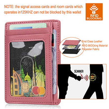 Load image into Gallery viewer, GH GOLD HORSE Slim RFID Blocking Card Holder Minimalist Leather Front Pocket Wallet for Women