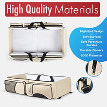 Load image into Gallery viewer, Koalaty 3-in-1 Universal Baby Travel Bag, Portable Bassinet Crib, Changing Station, Diaper Bag for infants and newborns. The best baby shower gift for new mom and dad.