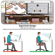 Load image into Gallery viewer, IRONCK Office Computer Desk 94.5", 2 Person Gaming Desk with Power Outlet/CPU Storage Shelves/Keyboard Tray, Long Double Studying Writing Table, Easy Assemble, Industrial Brown