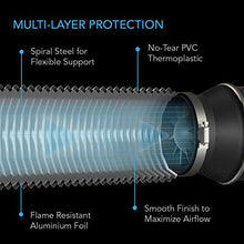 Load image into Gallery viewer, AC Infinity Flexible 6-Inch Aluminum Ducting, Heavy-Duty Four-Layer Protection, 25-Feet Long for Heating Cooling Ventilation and Exhaust