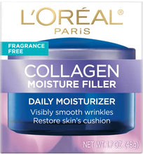 Load image into Gallery viewer, L'Oreal Paris Collagen Daily Face Moisturizer, Reduce Wrinkles, Face Cream, Fragrance Free 1.7 oz