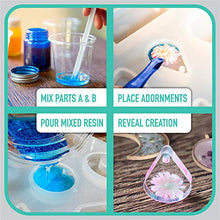 Load image into Gallery viewer, Resin Kit by Craft It Up! - Complete Starter Jewelry Making Resin Kit for Beginners - All Inclusive Craft Resin Starter Kit - Epoxy Resin Kit with Molds, Charms, Dyes & Dry Flowers Included - Gift Set
