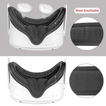 Load image into Gallery viewer, HIJIAO Latest Upgrade Accessories for Oculue Quest 2, Including VR Facial Interface Bracket & PU Leather Foam Face Cover Pad Replacement & Protective Lens Cover for Oculus Quest 2