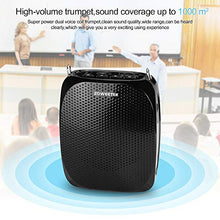 Load image into Gallery viewer, ZOWEETEK Voice Amplifier with UHF Wireless Microphone Headset, 10W 1800mAh Portable Rechargeable PA system Speaker for Multiple Locations such as Classroom, Meetings, Promotions and Outdoors