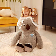 Load image into Gallery viewer, IKASA Large Koala Stuffed Animal Giant Soft Plush Toy for Kids - Cute Huge Jumbo Kawaii Fluffy Plushy Big Size Koala Fat Oversized Plushie - Gifts for Girls Boys Girlfriend (Gray, 30 inches)