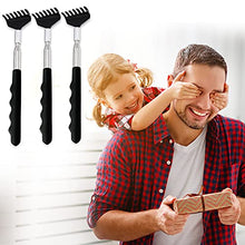 Load image into Gallery viewer, Yexixsr 3 Pack Extendable Back Scratcher Portable Telescopic Back Massager Back Scratchers for Men Women Kids Adults, Back Scratching Tool with Rubber Handles