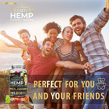 Load image into Gallery viewer, Hemp Gummies Premium 985,000 High Potency - Fruity Gummy Bear with Hemp Oil - Natural Hemp Candy Supplements for Pain, Anxiety, Stress & Inflammation Relief - Promotes Sleep and Calm Mood