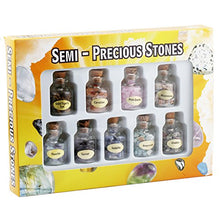 Load image into Gallery viewer, SUNYIK 9 Mini Gemstone Bottles Chip Crystal Healing Tumbled Gem Reiki Wicca Stones Set