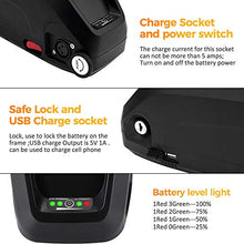 Load image into Gallery viewer, X-go Ebike Battery 48V/36V 13AH/10AH Lithium ion Battery with Charger, USB Port, Electric Bike Battery for 500W/1000W Bike Motor Black (36V 15AH 500W)