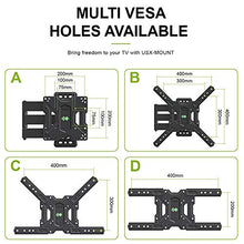 Load image into Gallery viewer, USX MOUNT Full Motion Swivel Articulating Tilt TV Wall Mount Bracket for 26-55" LED, OLED and 4K TVs, TV Mount Fit for 32, 40, 50 TV with VESA Up to 400x400mm-Weight Capacity Up to 60lbs