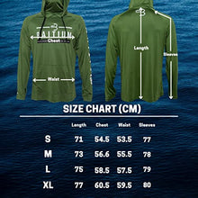 Load image into Gallery viewer, Baitium Fishing Shirts for Men Hooded Long Sleeve UV Sun Protective T- Shirt Tee - Quick Dry Breathable Lightweight Dri Fit Gear (White, Large)