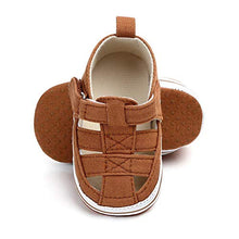 Load image into Gallery viewer, Sawimlgy Baby Girls Boys Sandals Summer Flower Dress Shoe Canvas Sneaker Soft Sole PU Leather Infant Toddler First Walkers Cribing Shoes