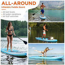 Load image into Gallery viewer, SYCEES 10’10”x30”x6”, 308lbs Capacity, All-Around Inflatable Stand Up Paddle Board - Stable, Versatile, Durable and Lightweight SUP for All Skill Levels (Blue)