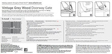 Load image into Gallery viewer, Safety 1st Vintage Wood Baby Gate with Pressure Mount Fastening (Gray)