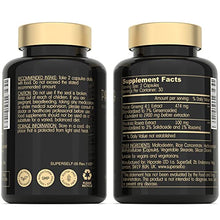 Load image into Gallery viewer, Panax Ginseng and Rhodiola Rosea 2000mg - Korean Ginseng High Strength 60 Capsules - Herbal Supplement for Men & Women - Energy Complex with Ginseng Root Extract Standardized 7% Ginsenosides - US Made