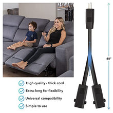 Load image into Gallery viewer, Dual Motor Power Supply Kit - Universally Compatible Power Supply for Electric Reclining Furniture - with Y Splitter Extension Cord & 2-Pin Connector - 29V 2A Adapter for Loveseats, Chairs and Sofas