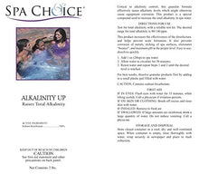 Load image into Gallery viewer, Spa Choice 472-3-4021 Alkalinity Up Hot Tub Chemical for Spas, 2-Pound