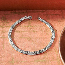 Load image into Gallery viewer, Ross-Simons Italian 14kt White Gold Cuban-Link Bracelet