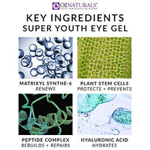 Load image into Gallery viewer, OZNaturals Anti Aging Eye Gel: Super Youth Eye Gel for Men and Women - Under Eye Treatment for Bags, Wrinkles, Crows Feet, Dark Circles, and Puffiness - Day and Night Anti Wrinkle Eye Gel - 0.5 Fl Oz