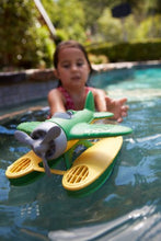 Load image into Gallery viewer, Green Toys Seaplane in Green Color - BPA Free, Phthalate Free Floatplane for Improving Pincers Grip. Toys and Games ,9 x 9.5 x 6 inches