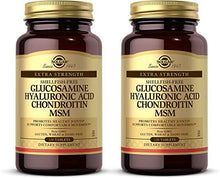 Load image into Gallery viewer, Solgar Glucosamine Hyaluronic Acid Chondroitin MSM, 120 Tablets - Pack of 2 - Supports Healthy Joints, Range of Motion & Flexibility - Shellfish Free - Non-GMO, Gluten Free - 80 Total Servings