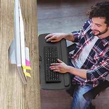Load image into Gallery viewer, HUANUO Keyboard Tray Under Desk,360 Adjustable Ergonomic Sliding Keyboard & Mouse Tray, 25" W x 9.8" D, Black