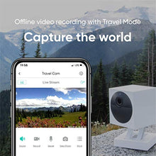 Load image into Gallery viewer, WYZE Cam Outdoor Starter Bundle (Includes Base Station and 1 Camera), 1080p HD Indoor/Outdoor Wire-Free Smart Home Camera with Night Vision, 2-Way Audio, Works with Alexa & Google Assistant, white