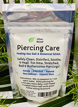 Load image into Gallery viewer, Urban ReLeaf Piercing Care 6 oz Bag ! Healing Sea Salts & Botanical AFTERCARE ! Safely Clean, Disinfect & Heal New & Stretched Piercings. Gentle ~ Effective ~ Natural