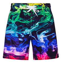 Load image into Gallery viewer, Boys Bathing Suit Size 14 Funny 3D Glasses Shark Pattern Quick Dry Swim Trunks Lightweight Casual Outdoor Sports Beach Boardshort 11-12 Years