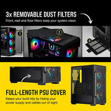 Load image into Gallery viewer, Corsair iCUE 220T RGB Airflow Tempered Glass Mid-Tower Smart Case - Black (CC-9011173-WW)