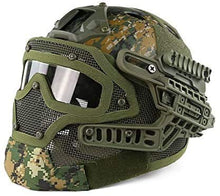 Load image into Gallery viewer, H World Shopping Tactical Protective Helmet Full Face Mask Googgles G4 System Airsoft Paintball Camo Color (DW)