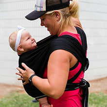 Load image into Gallery viewer, Baby K'tan Active Baby Wrap Carrier, Infant and Child Sling - Simple Wrap Holder for Babywearing - No Rings or Buckles - Carry Newborn up to 35 Pound, Black, Small (Women 6-8 / Men 37-38)
