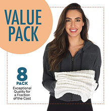 Load image into Gallery viewer, AllSett Baby 8 Pack Muslin Burp Cloths Large 20" by 10" 100% Cotton, Hand Wash Cloth 6 Layers Extra Absorbent and Soft