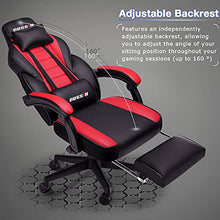 Load image into Gallery viewer, LEMBERI Video Game Chairs with footrest,Massage Gamer Chair,Big and Tall Gaming Chair 400lb Capacity,Gaming Chairs for Adults Teens,Racing Style Gaming Computer Chair with Headrest and Lumbar Support