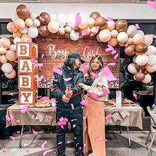 Load image into Gallery viewer, Teddy Bear Baby Shower Boxes for Birthday Party Decorations – 4 Brown BABY Balloon Boxes With Teddy Bears Printed,Baby Blocks for First Birthday Boys Girls Babyshower Decorations Gender Reveal Backdrop