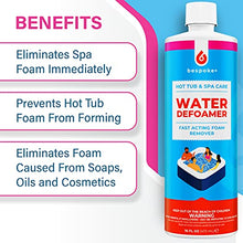 Load image into Gallery viewer, Spa Defoamer for Hot Tub & Hot Tub Foam Eliminator, Spa Anti Foam for Hot Tub Owners to Keep Spa Foam Down & get Foam Out, HotTub Foam Reducer & Spa Bubble Remover (1- Pint)