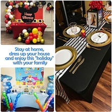 Load image into Gallery viewer, ABCCANOPY Spandex Tablecloths for 8 ft Home Rectangular Table Fitted Stretch Table Cover Polyester Tablecover Table Toppers