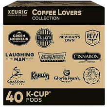 Load image into Gallery viewer, Keurig Coffee Lovers' Collection Sampler Pack, Single-Serve K-Cup Pods, Compatible with all Keurig 1.0/Classic, 2.0 and K-Café Coffee Makers, Variety Pack, 40 Count