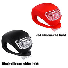 Load image into Gallery viewer, Malker Bicycle Light Front and Rear Silicone LED Bike Light Set - Bike Headlight and Taillight,Waterproof & Safety Road,Mountain Bike Lights,Batteries Included (2pcs Red & 2pcs Black)