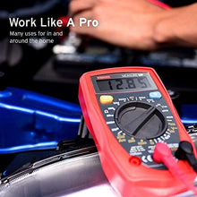 Load image into Gallery viewer, Etekcity Digital Multimeter, Voltage Tester Volt Ohm Amp Meter with Continuity, Diode and Resistance Test, Dual Fused for Anti-Burn, Red, MSR-R500