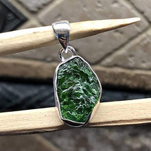 Load image into Gallery viewer, Natural Chrome Diopside 925 Sterling Silver Pendant 30mm