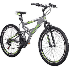 Load image into Gallery viewer, Merax FT323 Mountain Bike 21 Speed Full Suspension Aluminum Frame MTB Bicycle - 26 inch (Gray&Green)